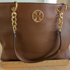 Brown Tory Burch Tote Bag